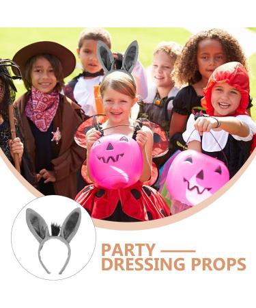 JOINPAYA Donkey Ears Hair Hoop: Donkey Headband Animal Headband Donkey Ears Headband for Halloween Carnival Party - Buy Online on GoSupps.com