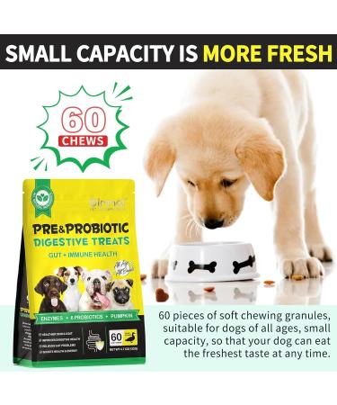 ZyranovaE 60Pcs Probiotics for Dogs - Gut & Immunity Health, Allergy Relief, Upset Stomach - Duck Flavor - Small, Medium, Large Dogs - Buy Online on GoSupps.com
