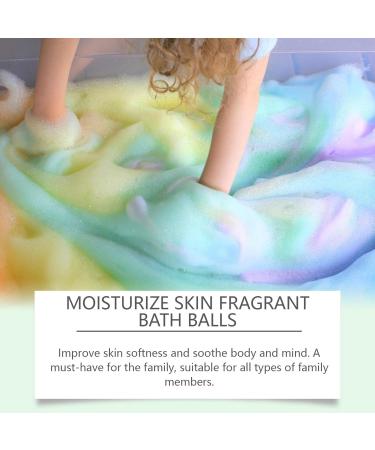 Shower Ball - Bath Bubble Salt Ball - Natural Bubble Bath Balls for Relaxation Moisturizing Suitable for Women Kids and Men - Buy Online on GoSupps.com