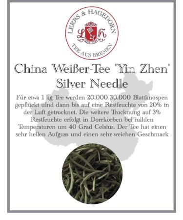 Lerbs & Hagedorn Yin Zhen Silver Needle VE Chinese Tea 1 kg