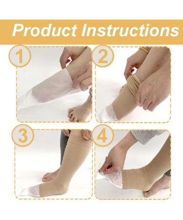 4-Piece Compression Stockings Set - Open Toe Compression Socks & Pantyhose for Enhanced Circulation - Buy Online on GoSupps.com