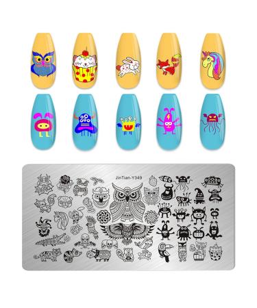 LoveOurHome 8pc Nail Art Stamping Kit | Heart Butterfly Stamps Plate Template Stencil | Silicone Stampers Scraper | French Manicure Design Supplies - Buy Online on GoSupps.com