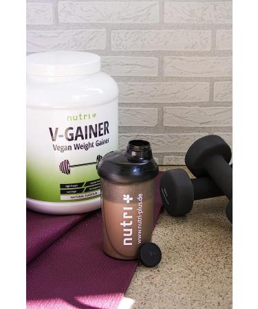 Nutri + Carbohydrate Protein Powder 2000g with Strawberry Cream Taste - Weight Gainer Vegan for Weight Gain - Nutri-Plus V-Gainer Mass - Buy Online on GoSupps.com