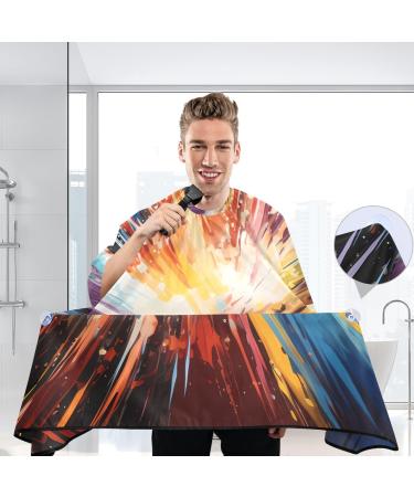 Waterproof Barber Cape - Colorful Cheetah Pattern Hair Cutting Bib for Men & Women | Unisex Hairdressing Cape - Buy Online on GoSupps.com
