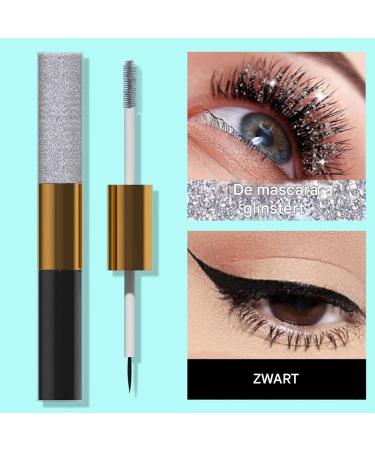Sparkly Mascara for eyelashes Glitter Lash Mascara Glitter eye makeup for eyelashes and eyebrowsSmudgeproof eyelashes makeup mascara eyeliner for home dorm travel school - Buy Online on GoSupps.com