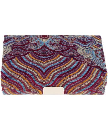 Oshhni Retro Holder Box with Mirror - Chinese Costume Design Embroidered Lipstick Case - Camouflage - International Shipping Available - Buy Online on GoSupps.com