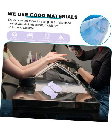 Healeved 1 Pair Care Hot Wax Hand Home Wax Gloves Hand Caring Gloves Glvoes Moisturizing Care Gloves Wax Moistening Gloves Grooming Glove White Essential Oil Flannel Thermostat - Buy Online on GoSupps.com