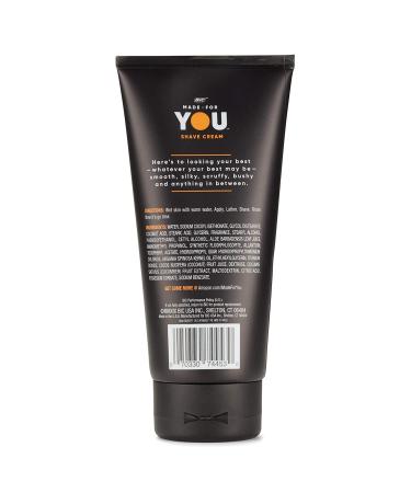 Made For You Shaving Cream - Unisex Shave Cream with Aloe Vera, Vitamin E, and Argan Oil for Moisturized & Protected Skin - Buy Online on GoSupps.com