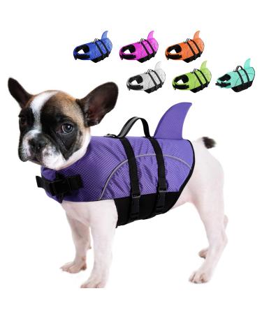 Queenmore Dogs Wowers RipStop Huideling Dog Lifeguard For Dogs Knuffelwuff Wallpasters Medium Small Large Large Lifeguards With Lifting Gazette For Kayak Swimming (purple XS) XS Purple