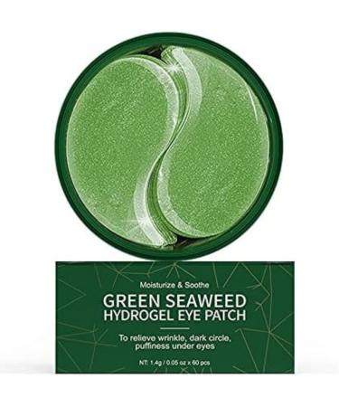 Bamboo charcoal and Green Seaweed Collagen Under Eye Treatment Mask Under Eye Patches Under Eye Gel Pads Hyaluronic Acid Eye Masks for Puffy Eyes Reducing Dark Circles (Green Seaweed Eye Patches) - Buy Online on GoSupps.com
