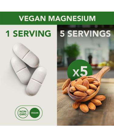 PlantFusion Vegan Magnesium Glycinate Complex 400 mg - High Absorption & Bioavailability - Chelated - Supports Muscle Relaxation Sleep Cardio Health Stress Relief and Energy Production - Non GMO - Buy Online on GoSupps.com