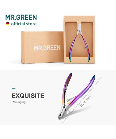 MR.GREEN Stainless Steel Cuticle Scissors Nail Care Tools Sharp Cuticle Trimmer for Women or Men Manicure & Pedicure Tools (Colored Titanium) Multi 3 - Buy Online on GoSupps.com