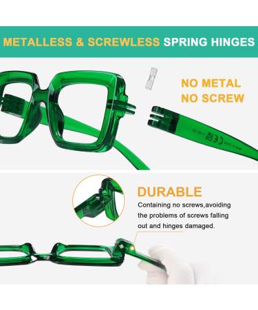 Buy Eyekepper Women's Reading Glasses - 6 Pack Oversized Square +2.25 - Screwless Spring Hinges - Stylish & Affordable International Shipping - Buy Online on GoSupps.com
