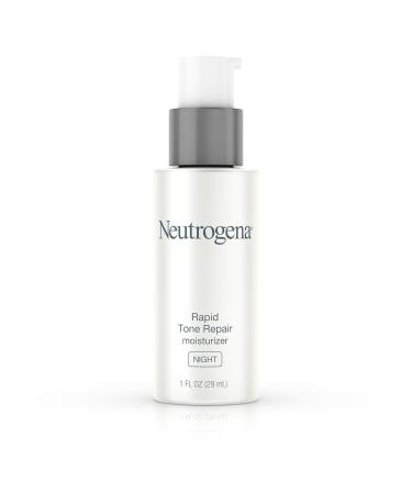 Neutrogena Rapid Tone Repair Night Cream with Retinol Vitamin C and Hyaluronic Acid - Anti Wrinkle Face and Neck Moisturizer - Vitamin C Retinol Glycerin Hyaluronic Acid 1 fl. Oz
