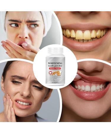 Teeth Whitening Powder 80g Powdered Toothpaste for Whitening Fresh Teeth Protection Suitable for Women and Men for Daily Use Travel Dental Care - Buy Online on GoSupps.com