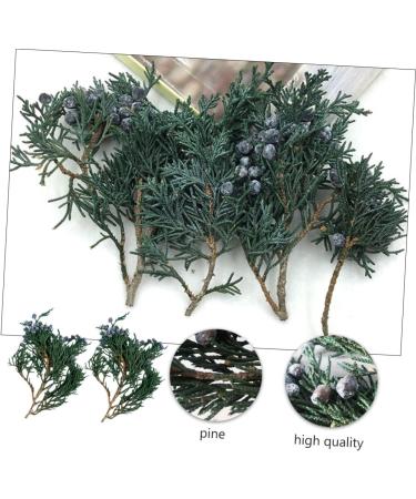Amosfun 2 Pcs Pine Branch Diy Material Pine Stems for Crafts Artificial Evergreen Branches Xmas Pine Picks Christmas Pine Branches Fake Pine Branches Ornaments Wooden Glass Cover - Buy Online on GoSupps.com
