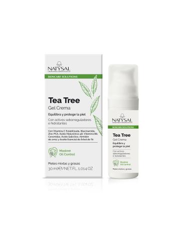 Natysal Tea Tree Cream Gel, 30 ml, for Combination and Oily Skin