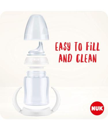 NUK First Choice+ Raccoon Red Baby Bottle - 150ml, Temp Control, BPA Free, Leakproof - Buy Online on GoSupps.com