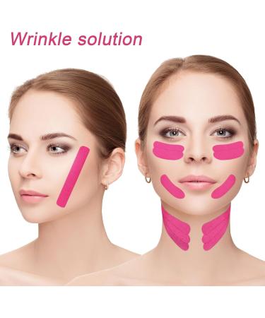 2 Rolls Facial Eye Neck Tape Patches for Double Chin Strips V-shaped Facial Breathable Stickers with Elasticity Suitable for Face eye and neck double chin strips - 2.5CM*500CM - Buy Online on GoSupps.com