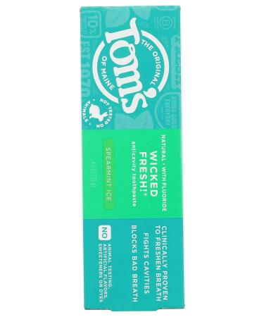 Toms of Maine Wicked Fresh Spearmint Ice AC Toothpaste - 4 OZ | Natural Oral Care for Fresh Breath Worldwide - Buy Online on GoSupps.com