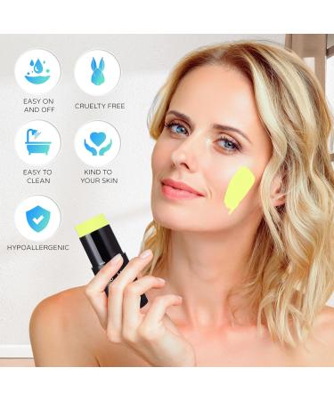 Washable Yellow Face Paint Stick | Non-Toxic Cream Makeup Stick for Theater, Halloween, Cosplay | 1.06 Oz Full-Coverage Body Paint - Buy Online on GoSupps.com