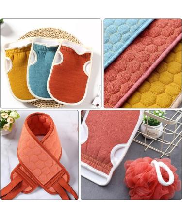 Shop NOLITOY 9-Piece Bath Set: Back Scrubber Loofah Towel & Mitt - Premium Body Care for a Spa Experience at Home - Buy Online on GoSupps.com