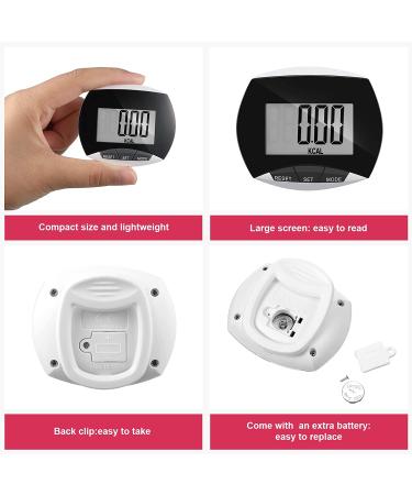 Portable LCD Pedometer for Jogging & Hiking - Step Counter with Calories Burned - Buy Online on GoSupps.com