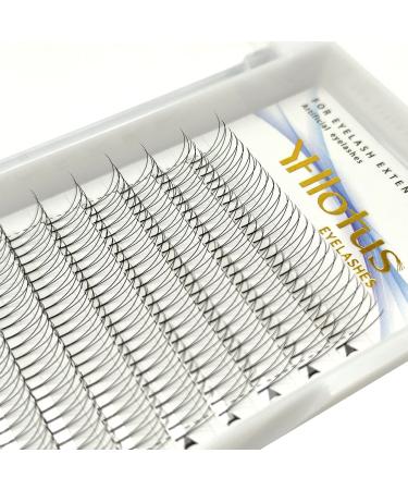 Pro Made Volume Fans 2d Lash Extension 0.1mm Thickness Russian Short Stem Natural Soft 8-15mm Pesta as 2D Extensiones (2D-0.10-D-11mm)