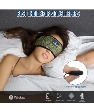 Musicozy Bluetooth 5.2 Headband Sports Sleep Headphones - Wireless Music Eye Mask Earbuds for Side Sleepers - IPX6 Waterproof & Pack of 2 - Buy Online on GoSupps.com