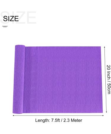 MECCANIXITY Crepe Paper Roll - 7.5ft x 20 Inch - Dark Purple for Wedding & Festival Decor - Buy Online on GoSupps.com
