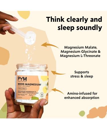 PYM Berry Mood Chews & Mood Magnesium Powder Bundle - Stress & Worry Support | Non-GMO, Vegan, Made in USA - Buy Online on GoSupps.com