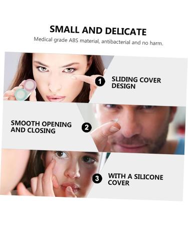 Lurrose 4-Piece Travel & Home Mini Eye Care Set - Eye Soak Remover with Creative Case & Lens Holder | Perfect for International Shipping - Buy Online on GoSupps.com