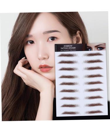 Housoutil 4pcs Eyebrow Stickers Eyebrow Stenciebrow Transfer Water Transfer Eyebrow Sticker Set Semi-permanent - Buy Online on GoSupps.com