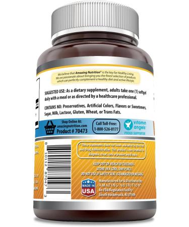 Amazing Formulas Vitamin D3 1000 IU Softgels Supplement | Non-GMO | Gluten Free | Packaged in USA (480 Count) - Buy Online on GoSupps.com