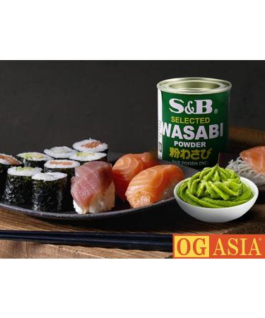 S&B Lot de 2 paquets de poudre Wasabi japonaise naturelle et sans additifs artificiels OG ASIA 60 g - Buy Online on GoSupps.com