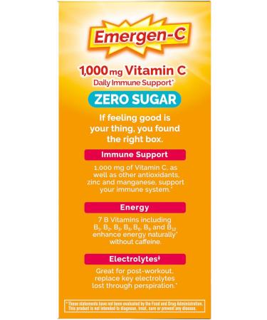 Emergen-C Zero Sugar 1000 mg Vitamin C Powder for Daily Immune Support Caffeine Free Vitamin C Supplements with Zinc and Manganese B Vitamins and Electrolytes Raspberry Lemonade Flavor - 36 Count Raspberry Lemonade 6.1 Ou  - Buy Online on GoSupps.com