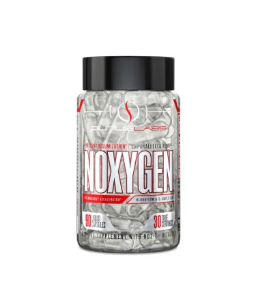 Purus Labs NOXygen Liquid Capsules Pre-Workout Accelerator | Nitric Oxide Pump Pills | Blood Flow & Oxygen Amplifier | 30 Servings 90 Capsules
