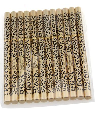 FRCOLOR Set 12pcs Black Eyebrow Pencil Eyeliner Pencil With Brush Eyebrow Pencil With Brush Waterproof Eyebrow Pencil Leopard Print Eyebrow Pencil - Buy Online on GoSupps.com