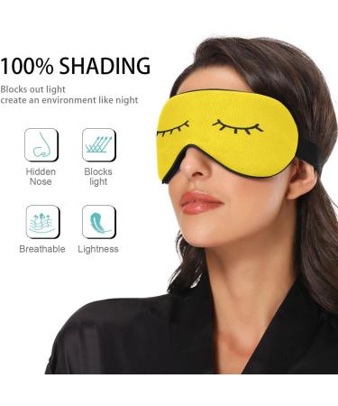 Sleep Mask | Light Blocking Eye Mask for Sleeping | Adjustable Soft Blindfold for Men & Women | Ideal for Travel & Naps - Buy Online on GoSupps.com