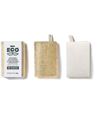 Mr.Eco Martinispa Dish Sponge - Eco-Friendly Loofah & Cellulose 30g | Sustainable Cleaning for Your Kitchen - Buy Online on GoSupps.com