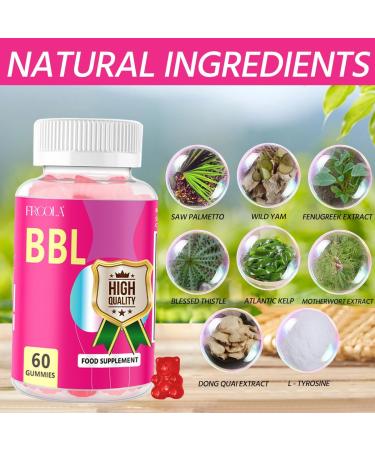 Frcola BBL Gummies Design for Women Health with Herbal Formula Strawberry Flavor 60 Counts - Buy Online on GoSupps.com