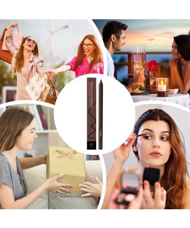 Eyeliner pencil 2 in 1 eyebrow pencil 24 Hour Waterproof Eyeliner Pen Smudgeproof Cosmetic Makeup Precision Defining Pen for Women Girls Daily Use Travel - Buy Online on GoSupps.com