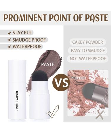 Step Eyebrow Stamp Kit -Waterproof Brow Stamp Stencil Set Long Lasting Eyebrow Makeup Tools with Eyebrow Soap Eyebrow Stamp 10 Eyebrow Stencils 2 Brushes for Women Girls Dtt - Buy Online on GoSupps.com