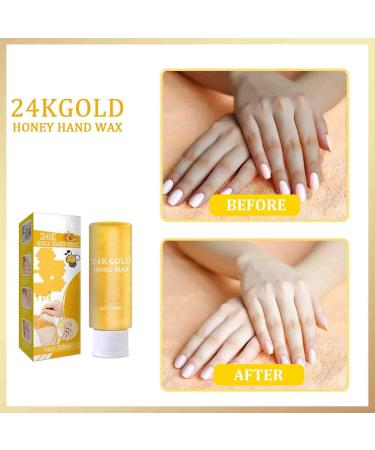 Honey Peel Off Hand Mask Moisturizing Repair Hand Mask 24K Gold Hand Mask Exfoliating Hand Mask Repair for Rough Skin for Men & Women (2pc) - Buy Online on GoSupps.com