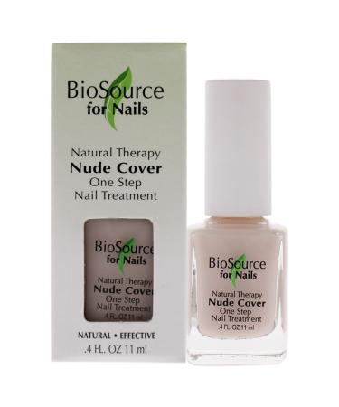 BioSource for Nails Natural Therapy Nude Cover Base & Top Coat, 0.4 oz Nude 0.4 Fl Oz (Pack of 1)