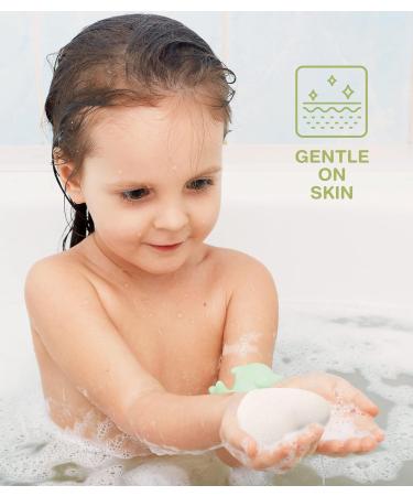 Baby Sponge Set - Gentle Bath Sponges for Sensitive Skin | Konjac Root Non-Toxic Safe | Pack of 3 - Buy Online on GoSupps.com
