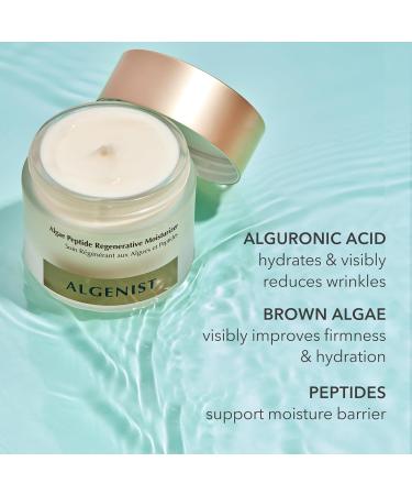 Algenist Algae Peptide Regenerative Face Moisturizer - Restorative Wrinkle Cream & Hydrating Peptide Moisturizer with Patented Alguronic Acid (60ml) International Shipping Available - Buy Online on GoSupps.com