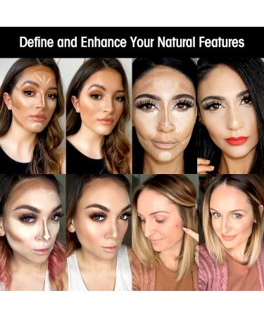DE'LANCI 18 Color Cream Contour Concealer Palette - Full Coverage Foundation Makeup for True Complexion, Professional & Waterproof - Christmas Makeup - Buy Online on GoSupps.com