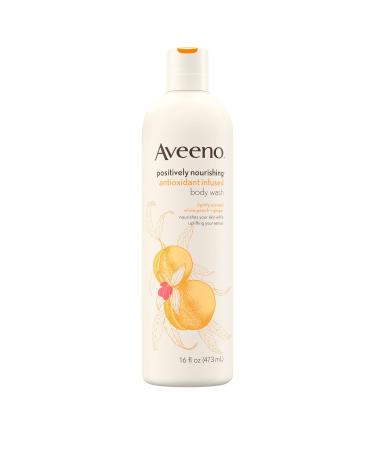 Aveeno Positively Nourishing Antioxidant Infused Body Wash White Peach + Ginger 16 fl oz (473 ml)