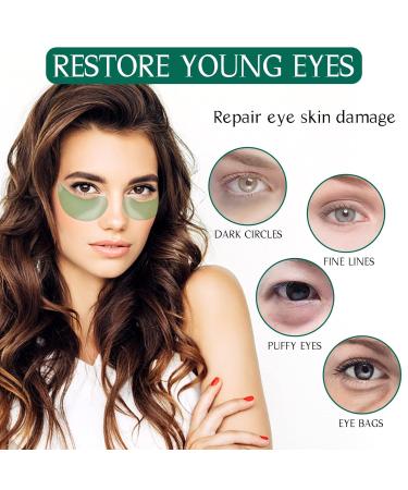Collagen Eye Pads 60 PCs Hydrating Eye Masks for Dark Circles & Puffiness | Aloe Vera & Hyaluronic Acid Formula - Buy Online on GoSupps.com